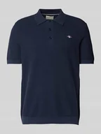 Koszulki męskie - Koszulka polo o kroju regular fit z fakturowanym wzorem - miniaturka - grafika 1