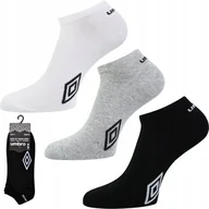 Skarpetki męskie - SKARPETY STOPKI Umbro Sneaker bawełniane sportowe 3-PAK - 43-46 - miniaturka - grafika 1