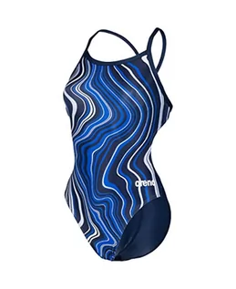 Stroje kąpielowe - ARENA Damski kostium kąpielowy Challenge Back Marbled (1 opakowanie) - grafika 1