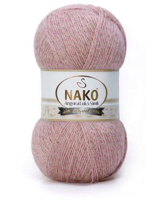 Włóczka NAKO ANGORA LUKS Simli 10275 / morela