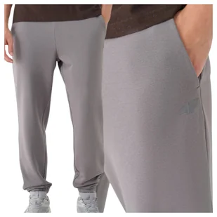 Spodnie dresowe joggery męskie 4F 4FWMM00TTROM1139-25S Szary Roz. 2XL - Dresy męskie - miniaturka - grafika 1