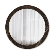 Lustra - Ścienne Lustro Łazienkowe Brązowy marmur 90cm - miniaturka - grafika 1