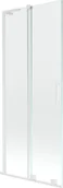 Parawany nawannowe - Mexen Velar L parawan nawannowy 2-skrzydłowy rozsuwany 80 x 150 cm, transparent, biały - 896-080-003-01-20 - miniaturka - grafika 1