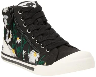 ROCKET DOG Damskie tenisówki Jazzin, 4 UK czarne, Czarny, 37 EU - Trampki damskie - miniaturka - grafika 1