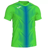 Koszulki dla chłopców - Joma Joma T-Shirt chłopięcy Olimpia Fluorescencyjny zielony/królewski błękit XS 101370.027.XS - miniaturka - grafika 1