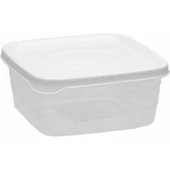 Pojemniki kuchenne - Pojemnik kwadratowy Polar 1,0 l biały - miniaturka - grafika 1