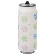 Kubki termiczne - Orion Kubek termiczny termos bidon kwiatki PUSZKA 400 ml O-128512 + O-128512 - miniaturka - grafika 1