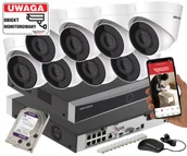 Zestawy do monitoringu - Zestaw monitoringu 8 kamer Hikvision DS-2CD1343G2-I Rejestrator POE Dysk 2TB Inteligentna Detekcja MD 2.0 - miniaturka - grafika 1
