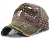 Czapki i chusty sportowe męskie - Czapka Z Daszkiem Bejsbolówka Vintage Black Rebel - miniaturka - grafika 1