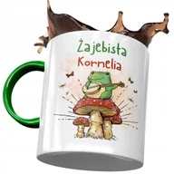Kubki - Kubek Zielony Dla Kornelii Przyjaciółki Na Prezent z Nadrukiem ze Zdjęciem + Opakowanie na prezent (wzór 03) - miniaturka - grafika 1