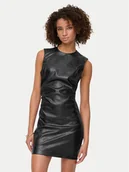 Sukienki - ONLY Sukienka z imitacji skóry Mone 15360231 Czarny Slim Fit - miniaturka - grafika 1
