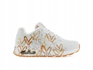 Buty sportowe damskie - Skechers Uno Metallic Love 155523WTGD Buty damskie - miniaturka - grafika 1