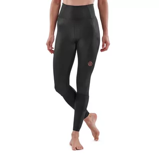 Spodnie sportowe damskie - Skins Womens Series-5 Skyscraper Compression Leggings Black L - grafika 1