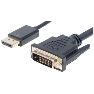 Manhattan Kabel DisplayPort / DVI-D 24+1 1080p*60Hz M/M 3m. - Kable komputerowe i do monitorów - miniaturka - grafika 1
