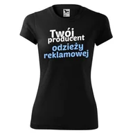 Moda i Uroda OUTLET - Koszulka sportowa damska 155 g z logo własnym nadrukiem odzież reklamowa - miniaturka - grafika 1