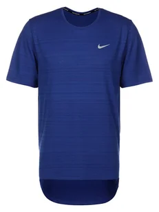 Nike Koszulka w kolorze granatowym do biegania - Koszulki sportowe męskie - miniaturka - grafika 1