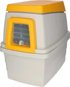 Akcesoria dla gryzoni - Kerbl Kerbl Królicza norka Bunny Base, zestaw kompletny, 58 x 38,5 x 55 cm, szary/pomarańczowy - miniaturka - grafika 1