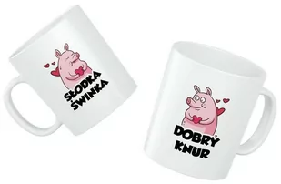 Zestaw Dwóch Kubków Par - Słodka Świnka Dobry Knur - Gadżety dla niej i dla niego - miniaturka - grafika 1