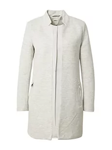 ONLY Damski sweter Onlsoho-Linea L/S Zip Coatigan Cc PNT, jasnoszary melanżowy, XS - Swetry damskie - miniaturka - grafika 1