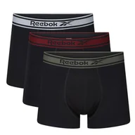 Majtki męskie - Bielizna męska Reebok 150433PKA TRUNKS CHESLEY Czarna - miniaturka - grafika 1