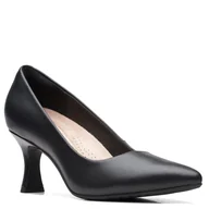 Czółenka - Clarks Damskie czółenka Kataleyna, czarna skóra, 40 EU - miniaturka - grafika 1