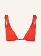 Stroje kąpielowe - Calvin Klein Góra Od Bikini Trójkątnego Ck Structured Twist rot - miniaturka - grafika 1
