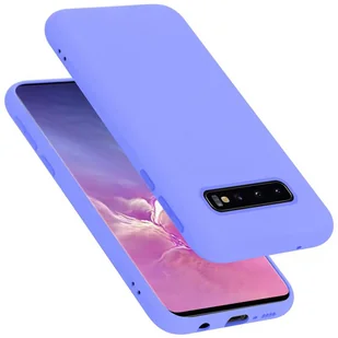 Pokrowiec Do Samsung Galaxy S10 4G Etui w LIQUID JASNY FIOLET TPU Silikon Case Cover Obudowa Ochronny Cadorabo - Etui i futerały do telefonów - miniaturka - grafika 1