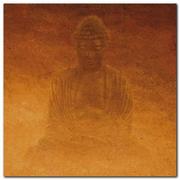 Plakaty - Yellow Buddha plakat obraz 50x50cm - miniaturka - grafika 1