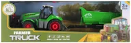 Zabawki zdalnie sterowane - TRAKTOR CIĄGNIK ZDALNIE STEROWANY Z PRZYCZEPĄ 48X16X12CM - miniaturka - grafika 1