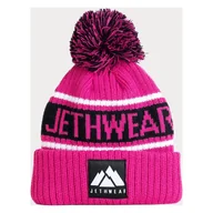 Czapki damskie - Czapka Jethwear PomPom (2025) Różowy/CzarnyOnesize - miniaturka - grafika 1