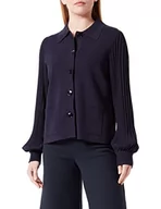 Kurtki damskie - Gerry Weber Damska kurtka 830051-35701 z dzianiny, niebiesko-granatowa, 40 - miniaturka - grafika 1