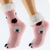 Skarpetki dla dzieci - Skarpetki Dziecięce Zimowe Grube Antypoślizgowe 32-35 - Bezpieczne i Ciepłe Skarpetki dla Dzieci - miniaturka - grafika 1