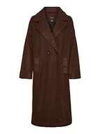 Płaszcze damskie - VERO MODA VMSPENCER LONG COAT NOOS płaszcz damski, Coffee Bean/Szczegóły: Solid, L - miniaturka - grafika 1