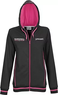 Kurtki damskie - Spalding Spalding 4her Team - kurtka damska czarna/różowa Rozmiar: L 300306901 - grafika 1