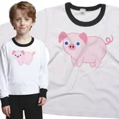 Piżamy dla dziewczynek - Piżama dziecięca Słodka Różowa Świnka Świnia 86/92 - VoloDonum - miniaturka - grafika 1