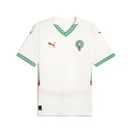 Koszulki sportowe męskie - Męska koszulka wyjazdowa Maroko 2025 PUMA White Fast Green Red - miniaturka - grafika 1