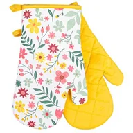 Fartuchy i rękawice kuchenne - Komplet rękawic kuchennych Fabulous Flowers 19 x 30 cm czerwony - miniaturka - grafika 1