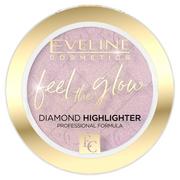 Rozświetlacze do twarzy i ciała - Eveline Feel the Glow! rozświetlacz 03 rose gold 4.2g - miniaturka - grafika 1