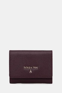 Patrizia Pepe portfel skórzany damski kolor fioletowy CQ7081 L001 - Portfele - miniaturka - grafika 1