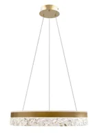 Lampy sufitowe - Złota lampa wisząca w stylu glamour - 3X M099 P8-M98 - miniaturka - grafika 1