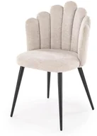 Krzesła - Krzesło tapicerowane K552 beżowe HALMAR - miniaturka - grafika 1