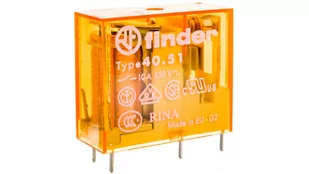 Finder Przekaźnik 1CO 10A 24V AC 40.51.8.024.0000 - Sterowniki i przekaźniki - miniaturka - grafika 1