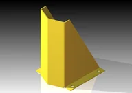 Szafy i regały magazynowe - Metal/Emtul Stalowa osłona nogi regału grubość blachy 4 mm - miniaturka - grafika 1