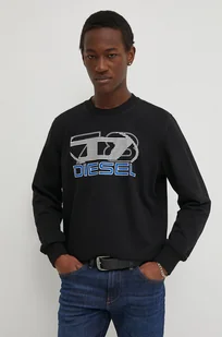 Diesel bluza S-GINN-K43 męska kolor czarny z nadrukiem A12508.0HAYT - Bluzy męskie - miniaturka - grafika 1