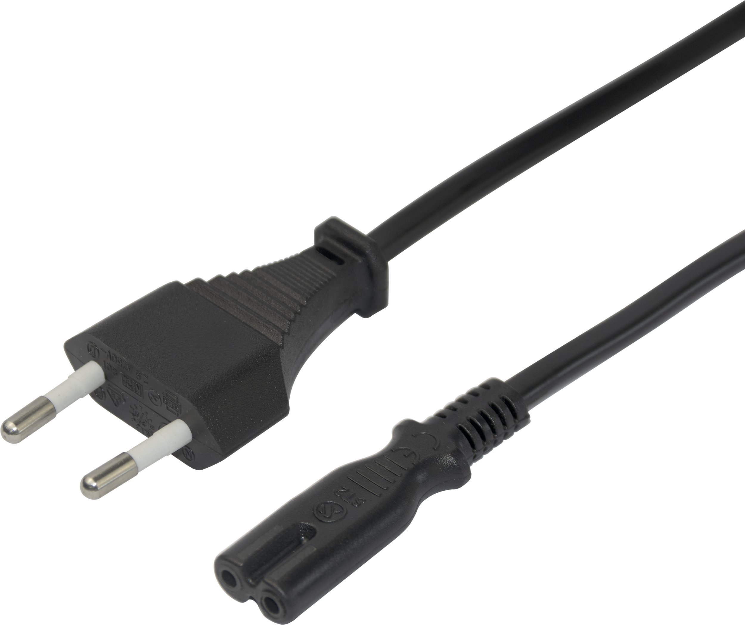 Deltaco Power cable CEE 7/16 - C7 3m black 1902298
