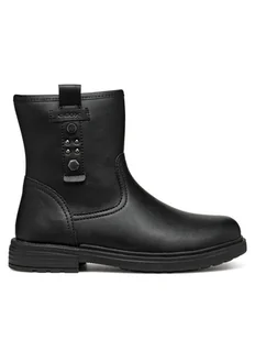 Geox Kozaki Jr Eclair J469QI 0009F C9999 S Czarny - Buty dla dziewczynek - miniaturka - grafika 1