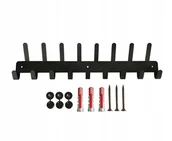 Wieszaki i stojaki - Wieszak ścienny z 17 haczykami uchwyt Czarny Loft - miniaturka - grafika 1