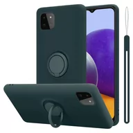 Etui i futerały do telefonów - Pokrowiec Do Samsung Galaxy A22 5G w LIQUID ZIELONY Etui TPU Obudowa Ochronny Case Cover Plecki Cadorabo - miniaturka - grafika 1