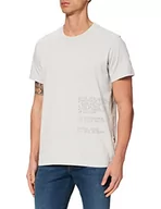 Koszulki męskie - G-STAR RAW Tekst Koszulka męska, Szary (Micro Chip C784-c741), XS - miniaturka - grafika 1