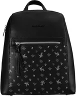 Plecaki - Miejski plecak damski z eko skóry ze zdobionym frontem  David Jones - miniaturka - grafika 1